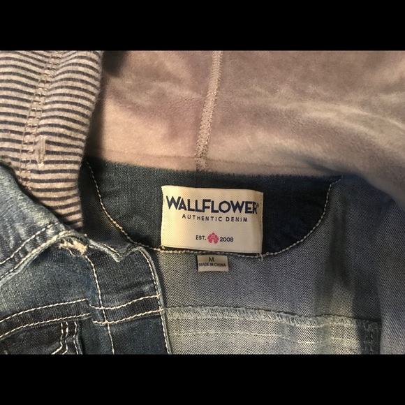 Wallflower Jean/ Sweater Hoodie Jacket Jr Med - Picture 4 of 5